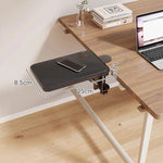 Desk Extension Shelf Adjustable Clamp-On Foldable Space-Saving Surface