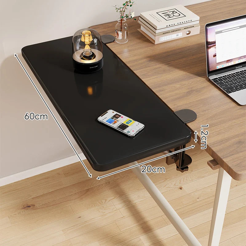 Desk Extension Shelf Adjustable Clamp-On Foldable Space-Saving Surface