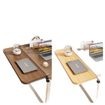 Desk Extension Shelf Bamboo Clamp-On Space-Saving
