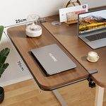 Desk Extension Shelf Bamboo Clamp-On Space-Saving