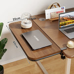 Desk Extension Shelf Bamboo Clamp-On Space-Saving