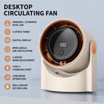 Desk Fan USB-Powered Adjustable Airflow Oscillation