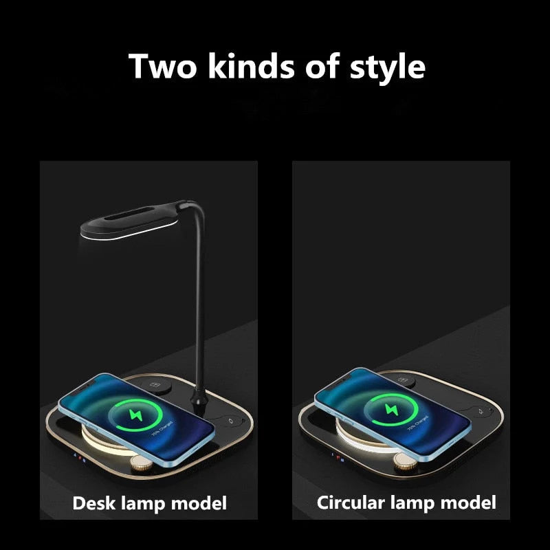 Desk Lamp Adjustable LED With 15W Wireless Charging
