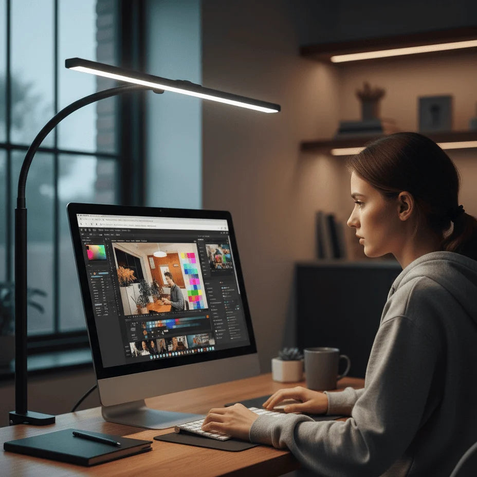 Desk Lamp Flexible Gooseneck 3 Brightness Levels USB-Powered LED