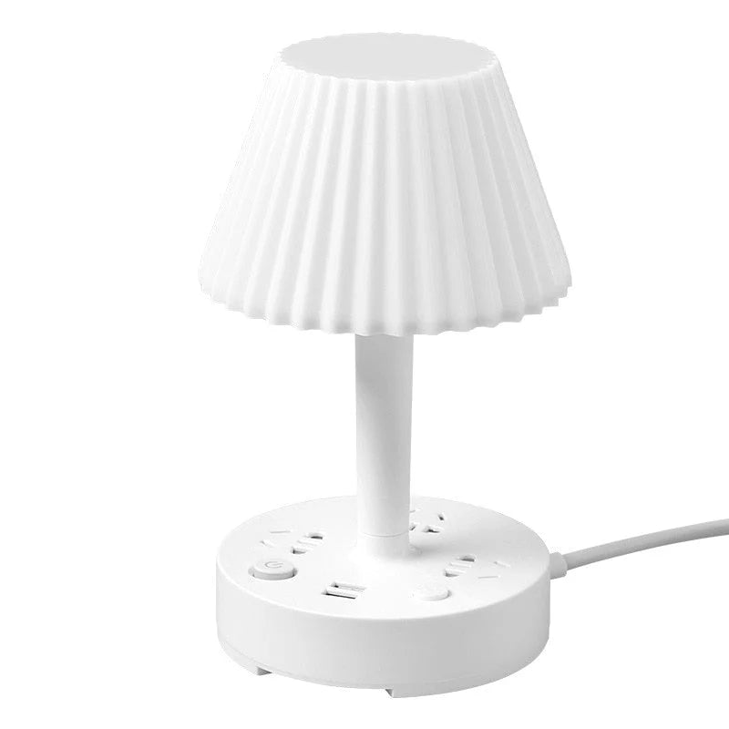 Desk Lamp LED With Phone Holder & Three Power Sockets