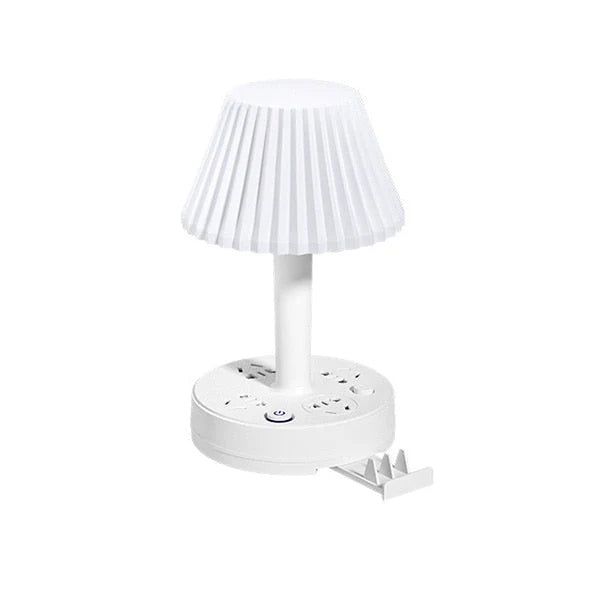 Desk Lamp LED With Phone Holder & Three Power Sockets