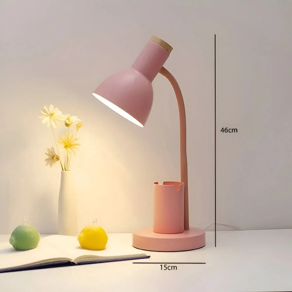 Desk Lamp Three-Color Lighting Built-In Pen Holder