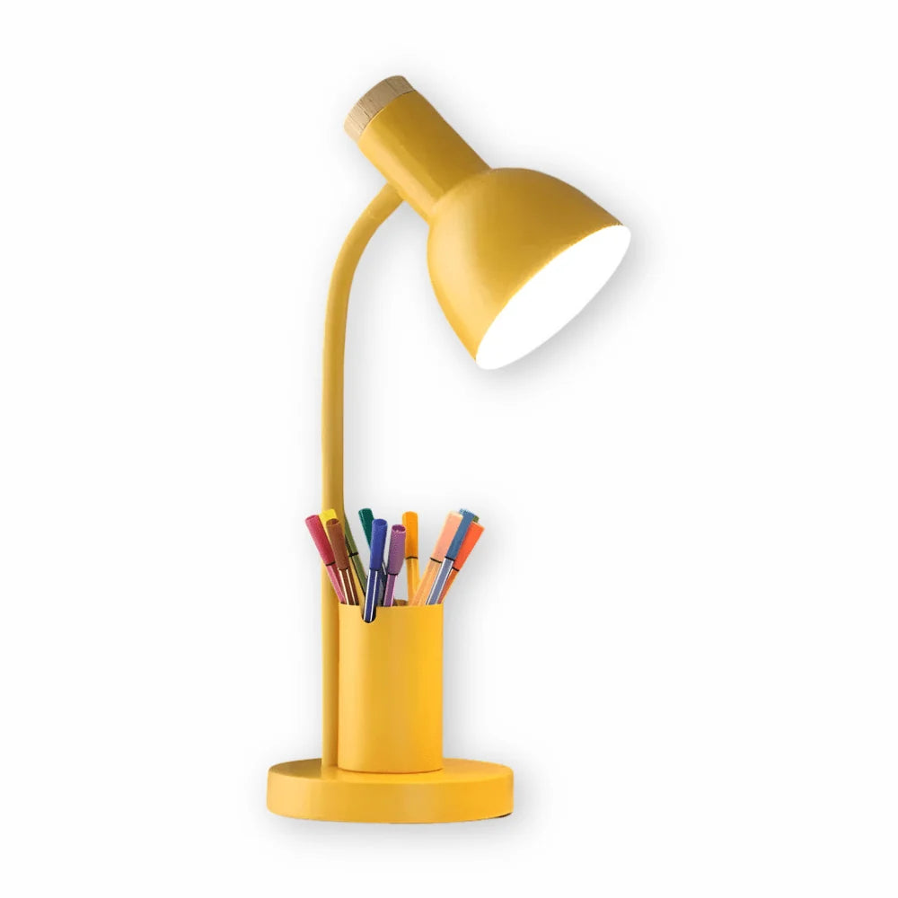 Desk Lamp Three-Color Lighting Built-In Pen Holder