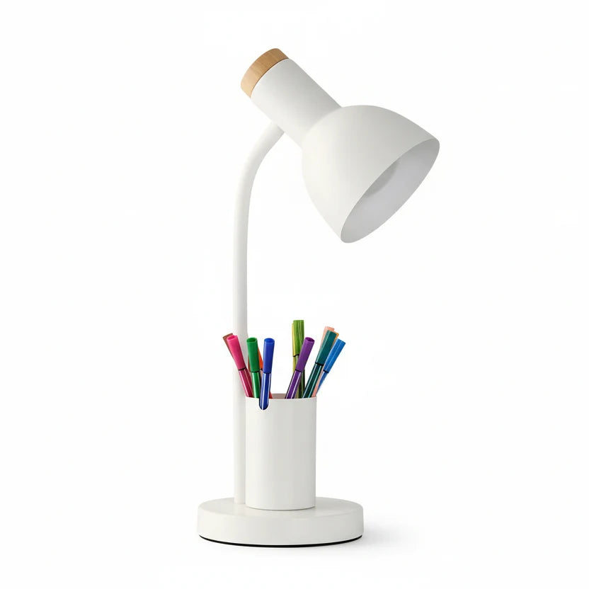 Desk Lamp Three-Color Lighting Built-In Pen Holder