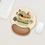Desk Mat Dachshund Print Non-Slip Soft Wrist Rest