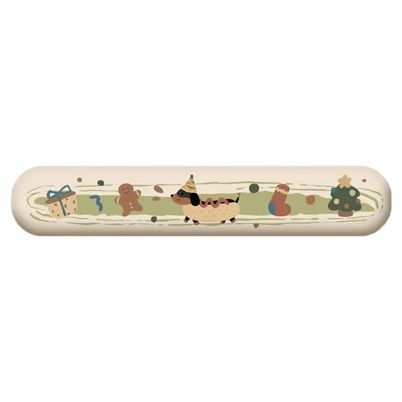 Desk Mat Ergonomic Wrist Rest Non-Slip Base Christmas Pattern