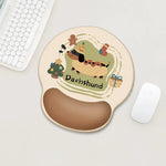 Desk Mat Ergonomic Wrist Rest Non-Slip Base Christmas Pattern