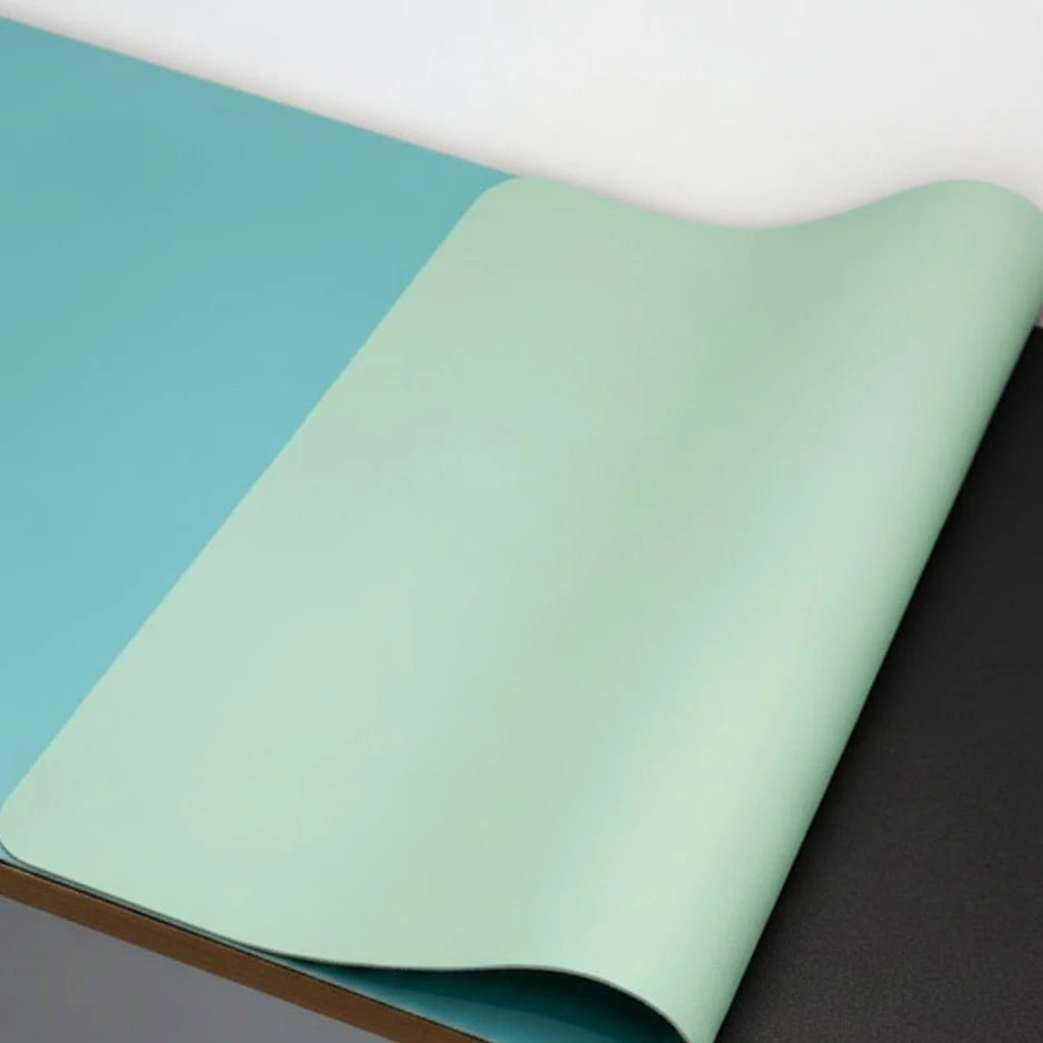 Desk Mat Smooth PU Leather Non-Slip Water-Repellent Surface