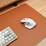 Desk Mat Smooth PU Leather Non-Slip Water-Repellent Surface