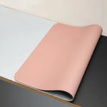 Desk Mat Smooth PU Leather Non-Slip Water-Repellent Surface