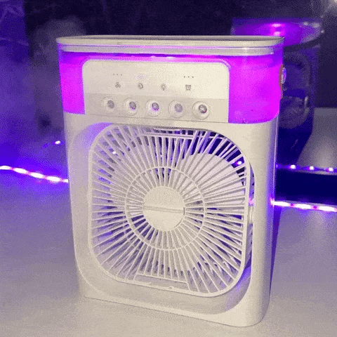 Desk Misting Fan Humidifier USB-C Powered Quiet Operation