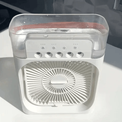 Desk Misting Fan Humidifier USB-C Powered Quiet Operation