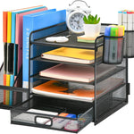 Desk Organizer 5-Tier Steel Mesh Drawer