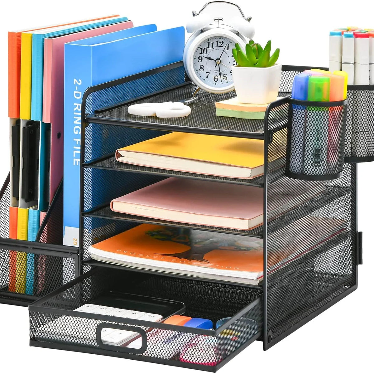 Desk Organizer 5-Tier Steel Mesh Drawer