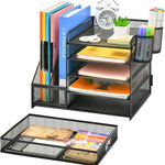 Desk Organizer 5-Tier Steel Mesh Drawer