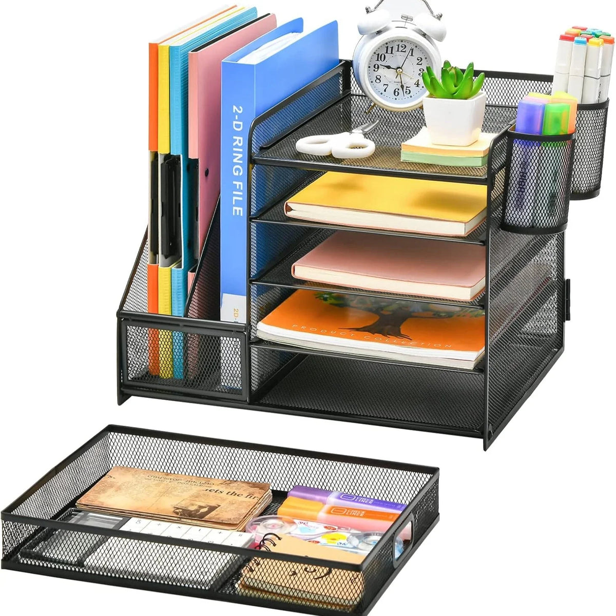 Desk Organizer 5-Tier Steel Mesh Drawer