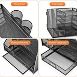 Desk Organizer 5-Tier Steel Mesh Drawer