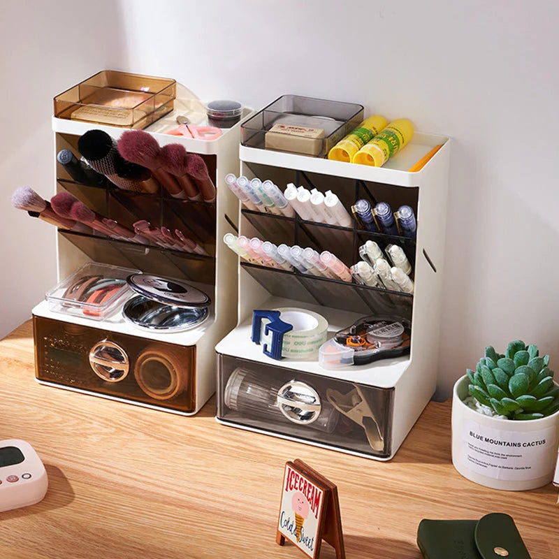 Desk Organizer 9 Compartments With Drawer