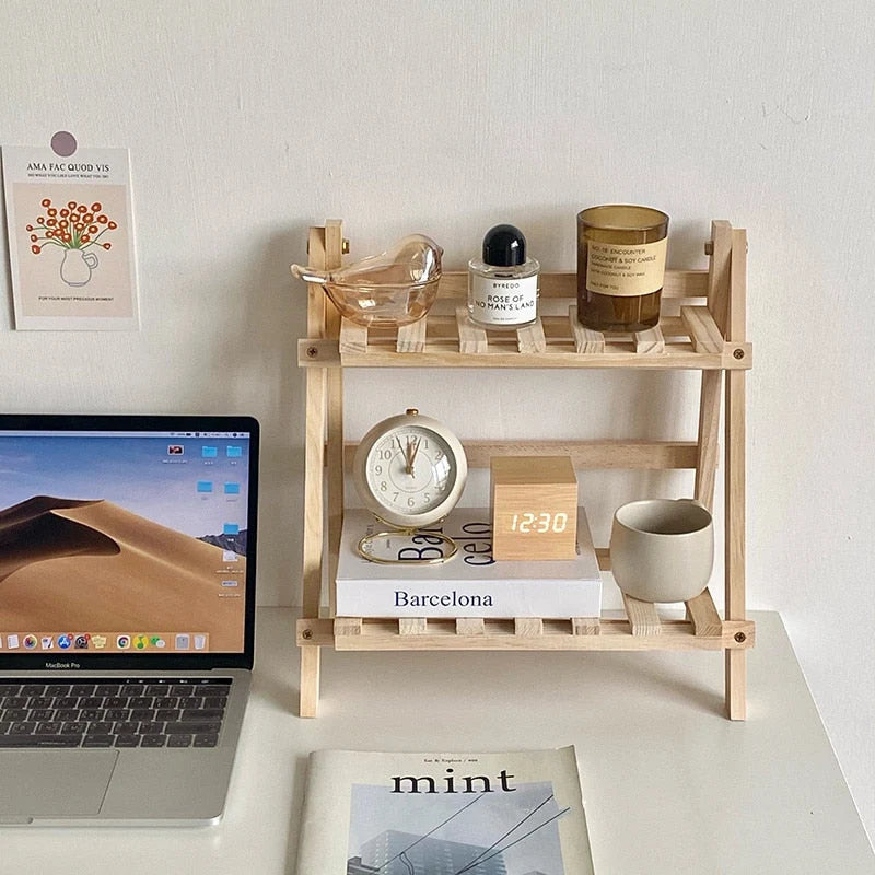 Desk Organizer Two-Tier Adjustable Height 2 Shelves