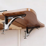 Desk Side Shelf Clamp-On Foldable Space-Saving