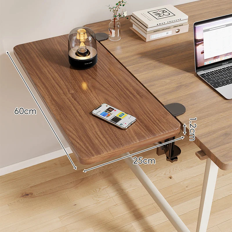 Desk Side Shelf Clamp-On Foldable Space-Saving