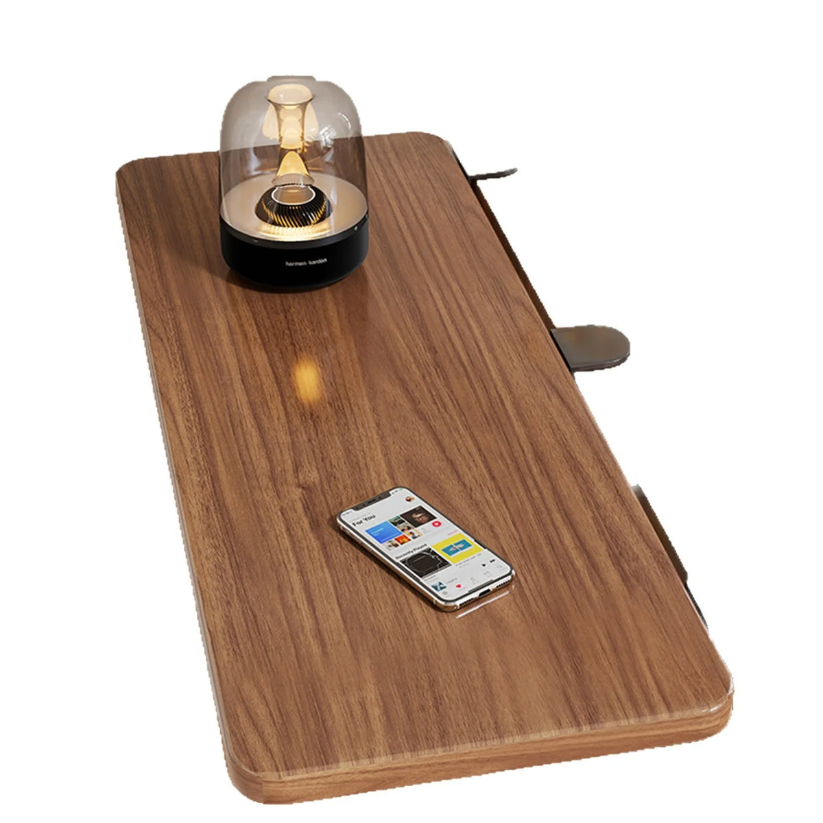Desk Side Shelf Clamp-On Foldable Space-Saving