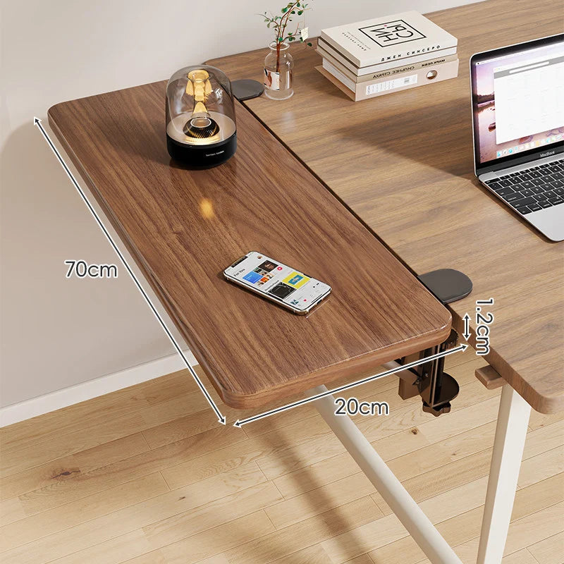 Desk Side Shelf Clamp-On Foldable Space-Saving