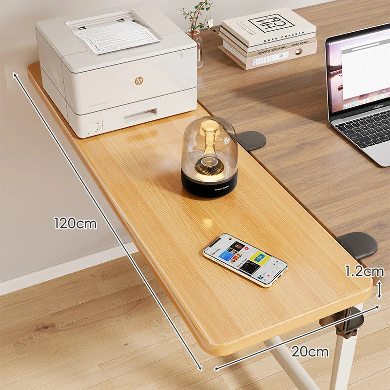 Desk Side Shelf Clamp-On Foldable Space-Saving
