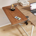 Desk Side Shelf Clamp-On Foldable Space-Saving