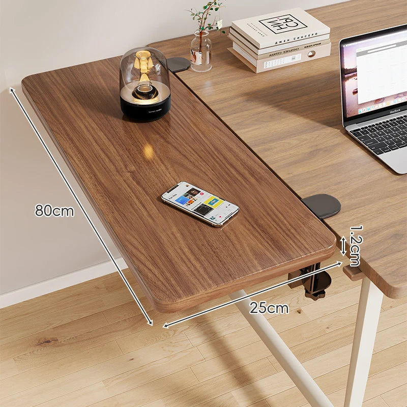 Desk Side Shelf Clamp-On Foldable Space-Saving