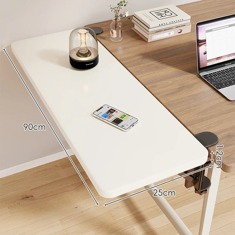 Desk Side Shelf Clamp-On Foldable Space-Saving