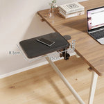 Desk Side Shelf Clamp-On Foldable Space-Saving