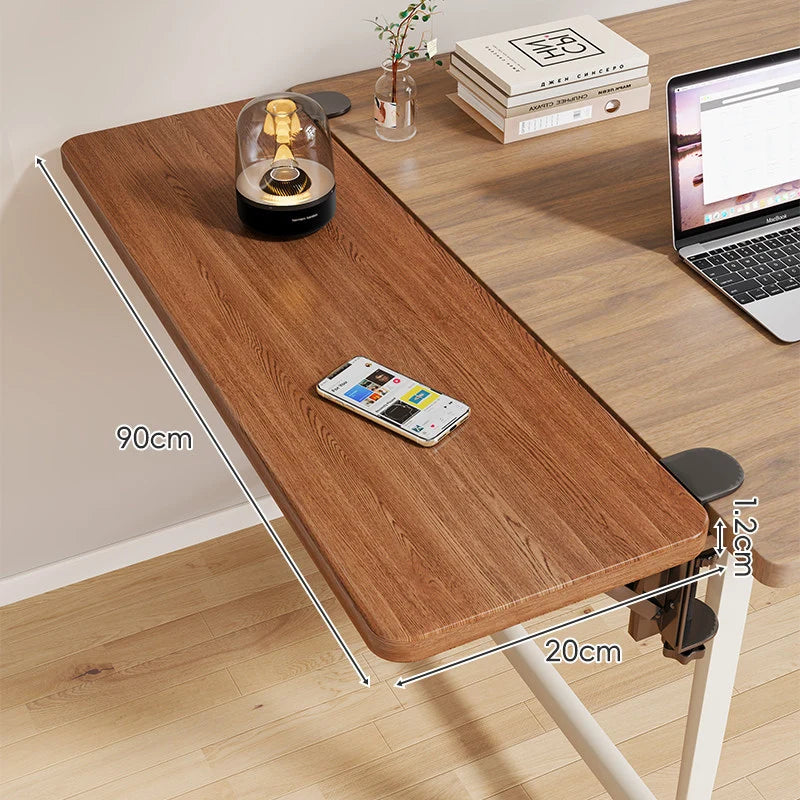 Desk Side Shelf Clamp-On Foldable Space-Saving