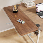 Desk Side Shelf Clamp-On Foldable Space-Saving