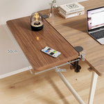 Desk Side Shelf Clamp-On Foldable Space-Saving