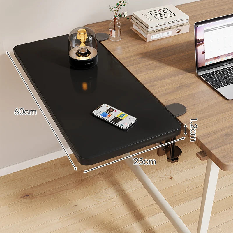 Desk Side Shelf Clamp-On Foldable Space-Saving