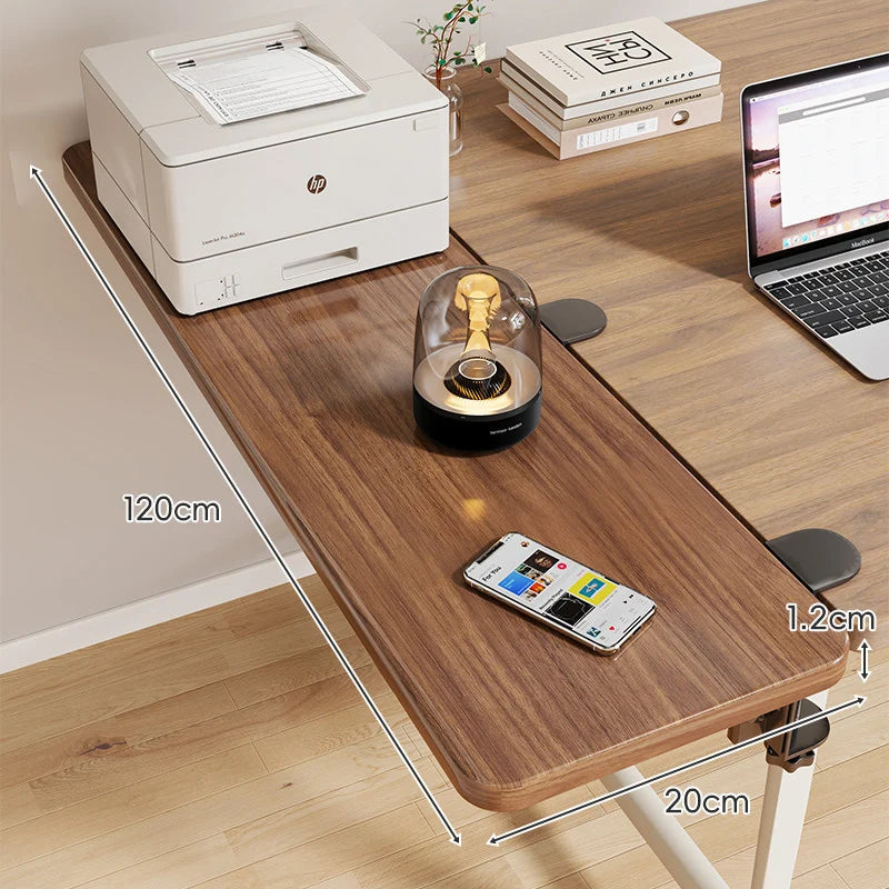 Desk Side Shelf Clamp-On Foldable Space-Saving