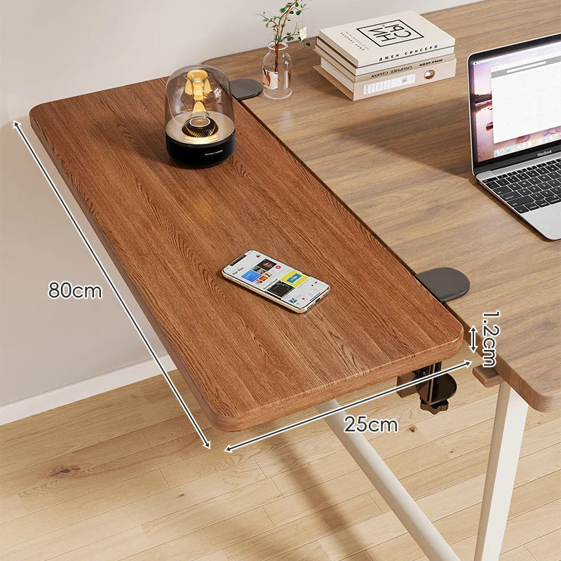 Desk Side Shelf Clamp-On Foldable Space-Saving