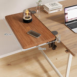 Desk Side Shelf Clamp-On Foldable Space-Saving