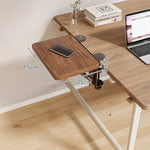 Desk Side Shelf Clamp-On Foldable Space-Saving
