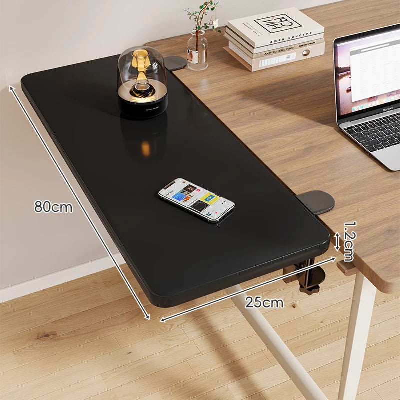 Desk Side Shelf Clamp-On Foldable Space-Saving