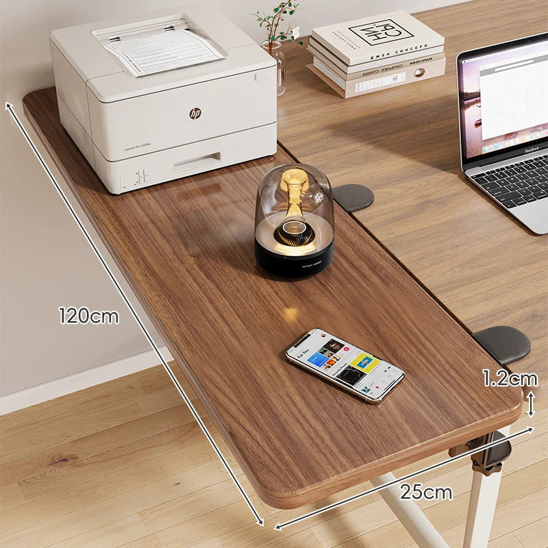 Desk Side Shelf Clamp-On Foldable Space-Saving