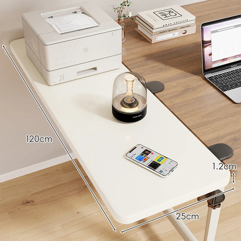 Desk Side Shelf Clamp-On Foldable Space-Saving