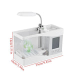 Desktop Aquarium LCD Clock & Colorful LED Lighting