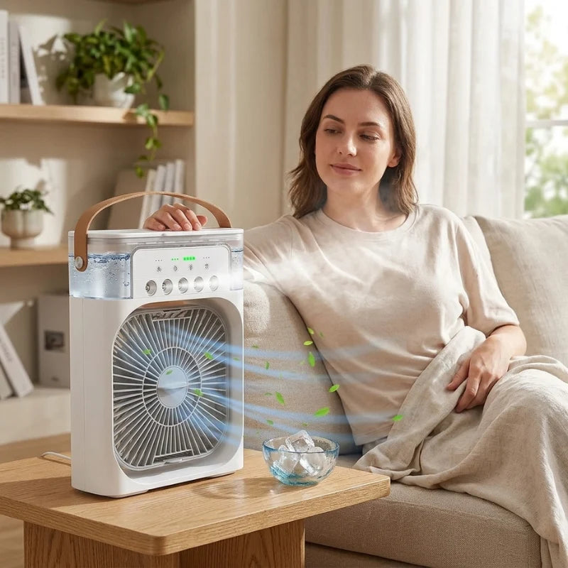 Desktop Fan USB Powered Adjustable Speeds Compact